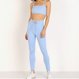 Year of Ours Football Leggings Light Blue - Sz S